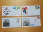 4 Enveloppen Nat Vlootdagen 1984, '86, '87, 89. Spec. uitg., Ophalen of Verzenden, Envelop