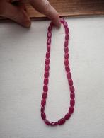 Rode Agaat Halsketting uit India, Ophalen of Verzenden, Zo goed als nieuw, Rood, Ketting
