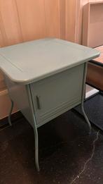 Turquoise nachtkastje IKEA metaal in goede staat, Huis en Inrichting, Ophalen of Verzenden, Gebruikt, Metaal of Aluminium, Minder dan 45 cm