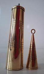 Wekkerwerk gewichtjes, grote gewicht enkele kleine deukjes., Antiek en Kunst, Ophalen of Verzenden