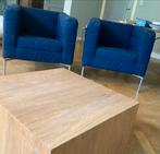 Stoel twee stuks, zitten heerlijk, Huis en Inrichting, Ophalen, Gebruikt, 75 tot 100 cm, Stof
