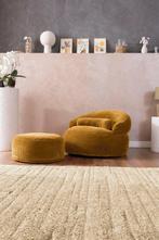 Nieuw zitbank zitzak stoel fauteuil met poef, Huis en Inrichting, Fauteuils, Gebruikt, Minder dan 75 cm, Ophalen of Verzenden