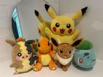 Pokemon Knuffels - Pikachu, Eevee, Bulbasaur, Charmander, Ophalen, Zo goed als nieuw, Overige typen
