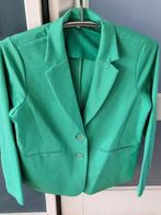 Groen pak jasje XL broek maat 40 - Nieuwstaat, Kleding | Dames, Jasjes, Kostuums en Pakken, Kostuum of Pak, Maat 46/48 (XL) of groter