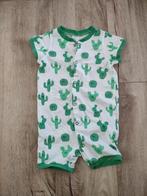 Mooie witte jumpsuit met groene cactussen, 74. H&M boxpakje., Kinderen en Baby's, Babykleding | Maat 74, Jongetje of Meisje, H&M