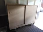 Stalen schuifdeurkast (garage-berging), Ophalen of Verzenden, Gebruikt, 25 tot 50 cm