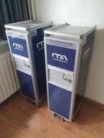 originele vliegtuig trolley set. 1 lade en 1 waste container, Ophalen, Zo goed als nieuw
