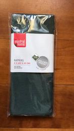 4 servetten - napkins, olijfgroen, nieuw in verpakking, Ophalen of Verzenden, Nieuw, Vierkant
