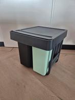 Brabantia Inbouw Prullenbak - 10+10+20L, Ophalen, Kunststof, Zo goed als nieuw, Minder dan 50 cm