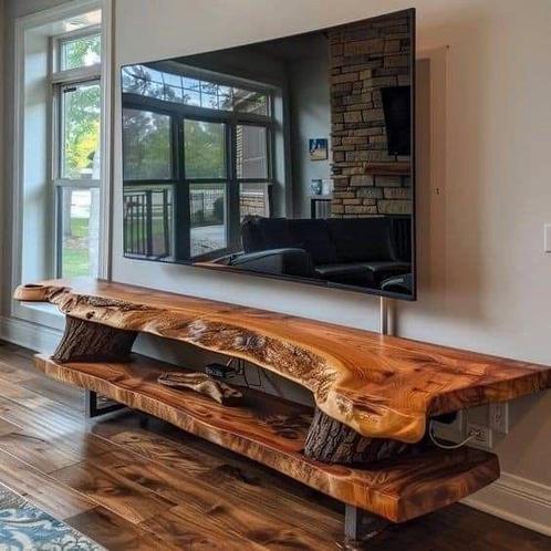 Boomstamplanken stoer voor aan de wand of wastafelbladen, Huis en Inrichting, Woonaccessoires | Wandplanken en Boekenplanken, Nieuw