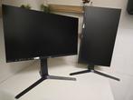 2 x iiyama monitor + dubbele monitor arm incl voedingskabels, Ophalen of Verzenden, Zo goed als nieuw, Overige typen, Onbekend