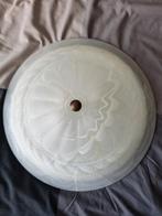 Mooie plafonnière (glas) 40cm Diameter, Ophalen of Verzenden, Zo goed als nieuw, Glas, Brocant/Landelijk/Vintage