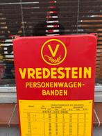 Vredestein Emaille Bord - Vintage Reclamebord Persoonenwagen, Antiek en Kunst, Ophalen