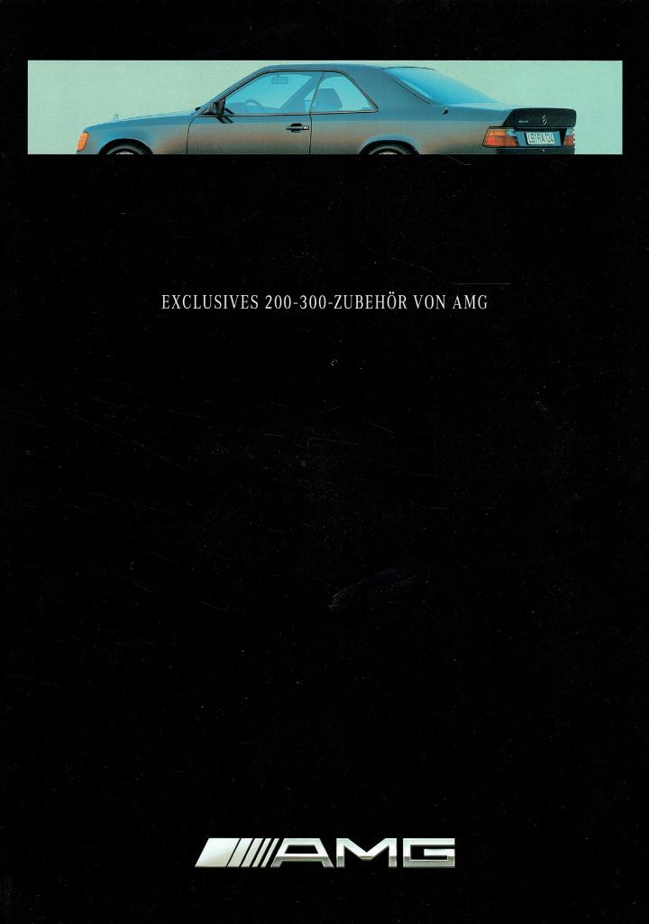 Folder Mercedes-Benz 200-300 AMG Zubehör (ca.1992), Verzenden, Gelezen, Mercedes