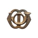 Oud Baretembleem 'Garde Jagers', Verzamelen, Ophalen of Verzenden, Landmacht, Nederland, Embleem of Badge