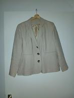 Dames Linnen colbert,  getailleerd kleur beige, maat 46, Beige, Maat 46/48 (XL) of groter, Ophalen of Verzenden, Zo goed als nieuw