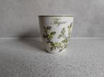 Senseo mokje Crème Thyme Vic's Handpainted, Huis en Inrichting, Keuken | Servies, Overige typen, Ophalen of Verzenden, Zo goed als nieuw