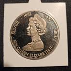 Queen Elizabeth 2th Zilveren Jubilee 1977, Ophalen of Verzenden, Koningin Beatrix, Overige waardes, Zilver