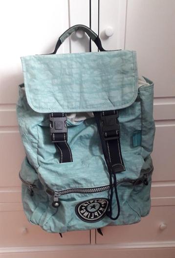Turquoise Kipling rugtas met laptop vak beschikbaar voor biedingen