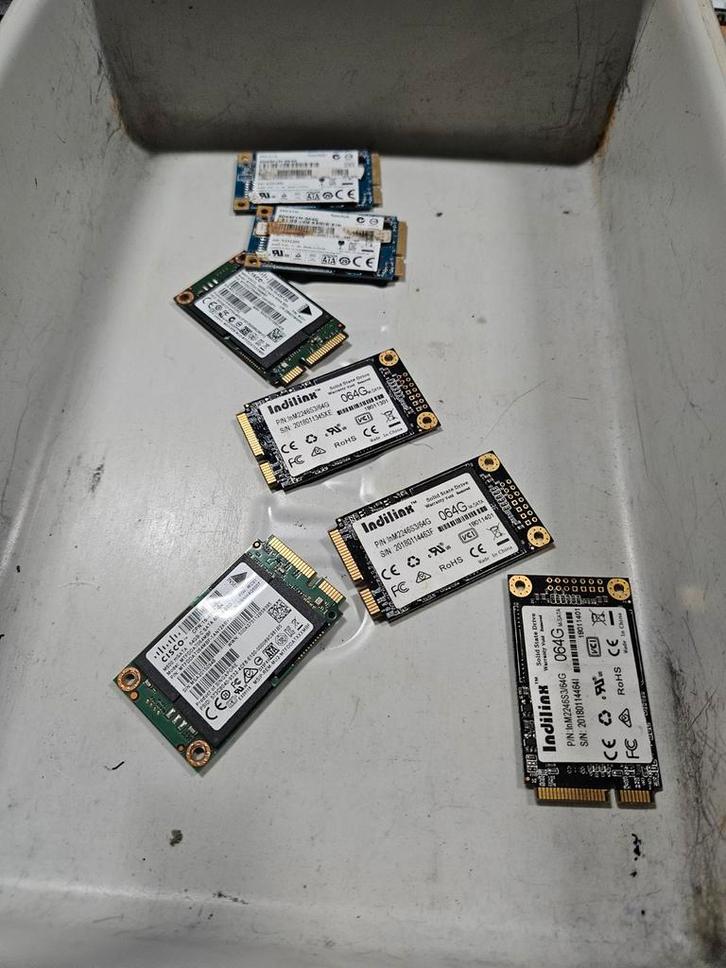 Verschillende merken 64gb msata ssd strip, Computers en Software, Harde schijven, Gebruikt, Laptop, Intern, SSD, Ophalen of Verzenden