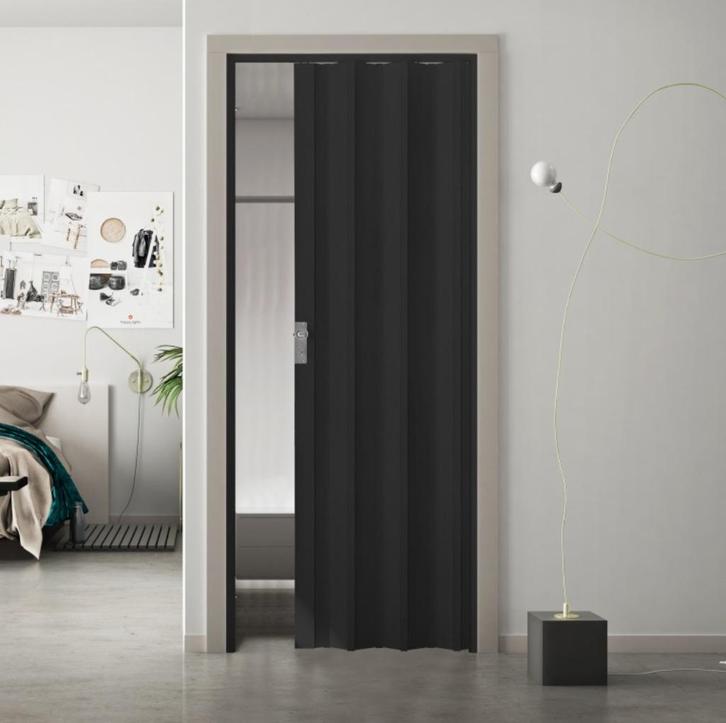 UITVERKOOP Balci Sarah vouwdeur in zwart - 112x254 cm ., Huis en Inrichting, Stoffering | Gordijnen en Lamellen, Nieuw, 200 cm of meer