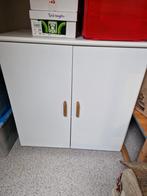 Witte kast met deuren en planken, Ophalen, Overige materialen, 50 tot 100 cm, Modern