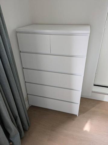 Ikea Malm ladekast met 6 lades beschikbaar voor biedingen