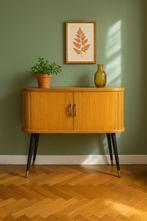 Prachtige vintage bar/bijzetmeubel, Ophalen, Eikenhout, 50 tot 100 cm, Zo goed als nieuw