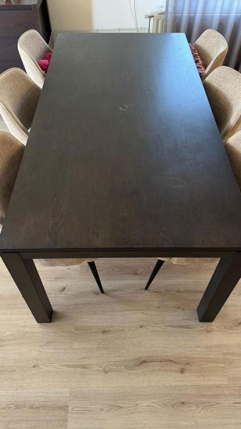 Ruime 6 persoons eettafel, Huis en Inrichting, Tafels | Eettafels, Gebruikt, 50 tot 100 cm, 200 cm of meer, Vijf personen of meer