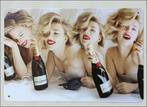 MOET & CHANDON Champagne Reclame Metalen Wandbord, Verzamelen, Merken en Reclamevoorwerpen, Verzenden, Nieuw, Reclamebord
