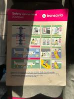 Transavia A321NEO safetycard, Ophalen of Verzenden, Gebruikt, Kaart, Foto of Prent
