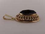 Gouden hanger met granaat                                G57, Gebruikt, Overige voorstellingen, ., Ophalen of Verzenden