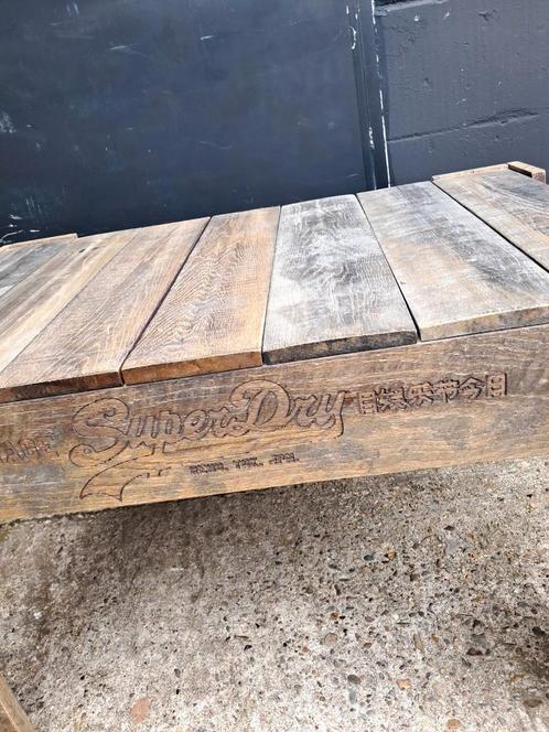 Industriële stoere houten tafel, Antiek en Kunst, Antiek | Meubels | Tafels, Ophalen