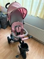 Roze Kinderdriewieler met Duwstang, Ophalen, Zo goed als nieuw, Duwstang