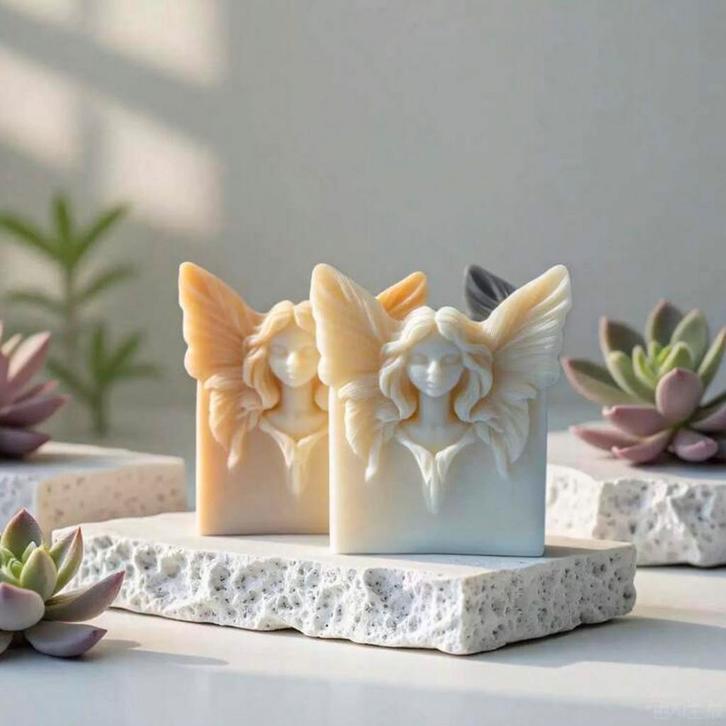 Nieuwe mal engel met vleugels, Huis en Inrichting, Woonaccessoires | Kandelaars en Kaarsen, Nieuw, Minder dan 25 cm, Overige materialen