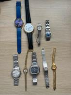 9 Vintage Horloges o.a. (Tissot, Citizen, 24k gold Allora), Ophalen of Verzenden, Staal, Tissot, 1960 of later