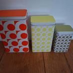 Vintage Blikken Set - Retro Design, Ophalen of Verzenden, Gebruikt