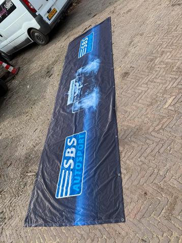 Grote vlag/banner - SBS autosport - 3 stuks beschikbaar beschikbaar voor biedingen