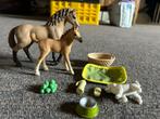 Schleich set paarden en hond, Verzamelen, Speelgoed, Ophalen of Verzenden, Zo goed als nieuw