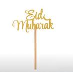 Taartdeco Eid Mubarak (2 voor €10 incl verz!!), Ophalen of Verzenden, Nieuw, Versiering, Overige