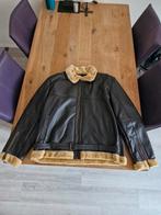 Leren winter jas lees advertentie, Kleding | Heren, MAC, Bruin, Nieuw, Overige maten