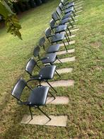 10 x vintage stoelen eetkamerstoelen stoel | Gispen, Huis en Inrichting, Stoelen, Ophalen, Gebruikt, Zwart, Leer