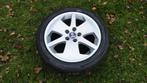 Saab 9-3,9-5 alu Hammerhead velgen met zomerbanden 17 inch, Auto-onderdelen, Banden en Velgen, Ophalen, Gebruikt, Banden en Velgen