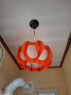 Vintage Oranje Hanglamp, Huis en Inrichting, Lampen | Hanglampen, Ophalen, Kunststof, Gebruikt, Vintage