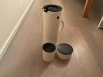 Stelton Koffiekan Set - Wit/Zwart Design, Huis en Inrichting, Keuken | Keukenbenodigdheden, Ophalen of Verzenden, Gebruikt