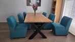 4 eetkamer stoelen (met wieltjes), Ophalen, Gebruikt, Overige kleuren, Vijf, Zes of meer stoelen