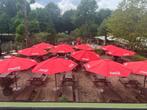 13 Coca Cola parasols Horeca, Tuin en Terras, Ophalen, Gebruikt, 3 tot 4 meter, Overige typen