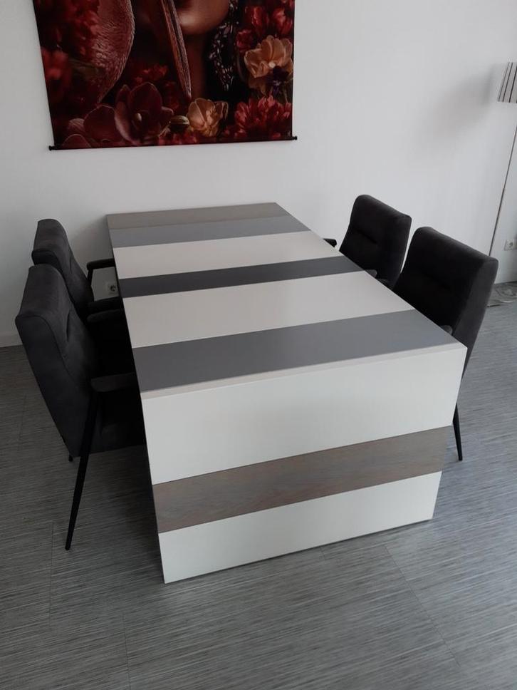 Castelijn meerkleurige design (eet)tafel 190cm x 100cm, Huis en Inrichting, Tafels | Eettafels, Zo goed als nieuw, 50 tot 100 cm