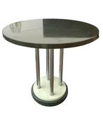 Bauhaus Tafeltje Chroom/Gelakt Hout, Donkergrijs/Mintgroen, Ophalen