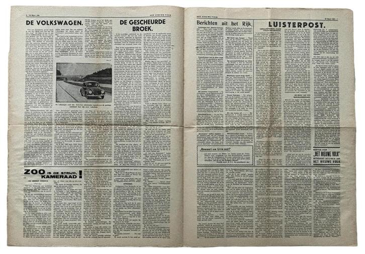 Het Nieuwe Volk, Verzamelen, Militaria | Tweede Wereldoorlog, Overige soorten, Boek of Tijdschrift, Nederland, Ophalen of Verzenden